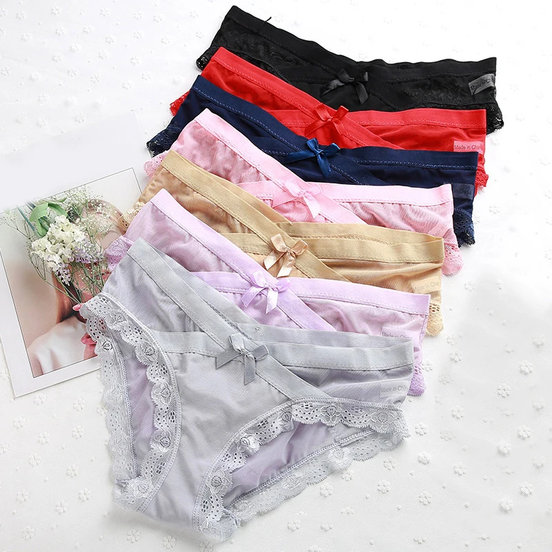 

Sexy Women Panties Breathable Ladies Underwear Underpants Soft Comfort Low Waist Seamless Briefs Elastic Women's Underpants