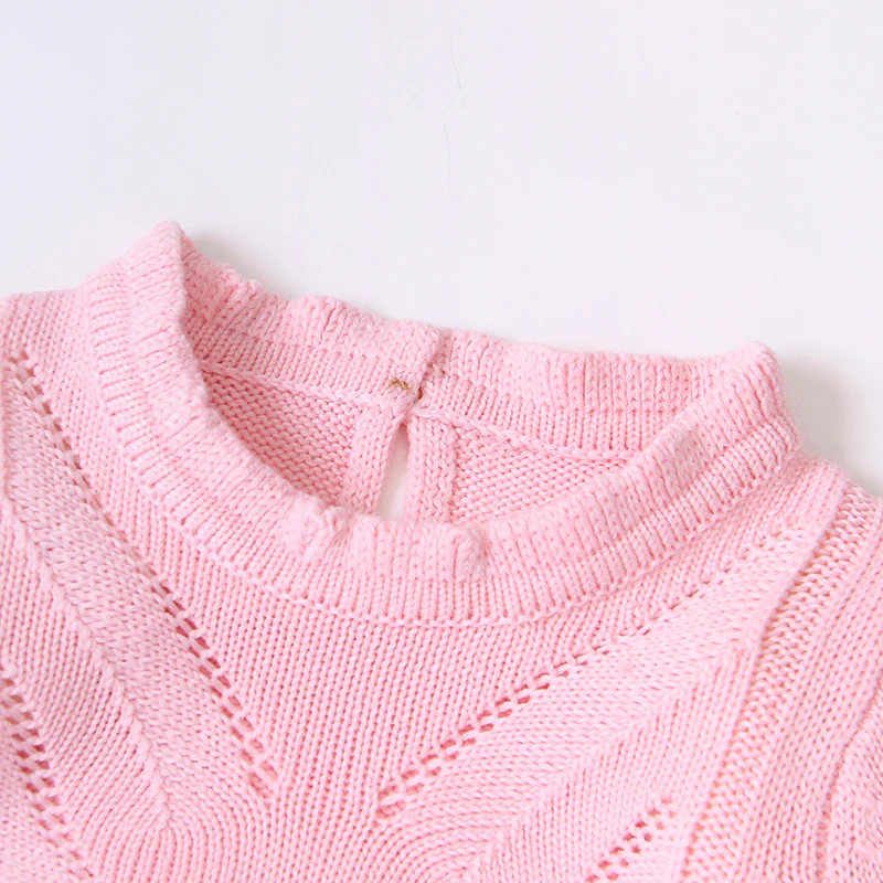 

Infant Baby Girl Short Sleeve Romper Baby Knitting Rompers Cute Newborn Overalls Baby Girls Clothes Romper