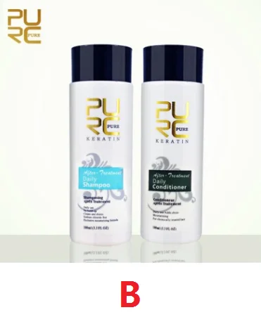 Бразильский Кератиновый лечебный шампунь PURC для восстановления поврежденных