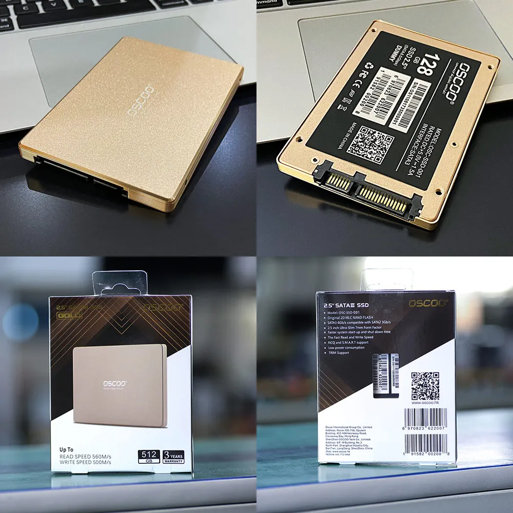 Твердотельный накопитель OSCOO 2 5 дюйма MLC NAND Flash 64 Гб 128 ГБ 256 512 | Компьютеры и офис