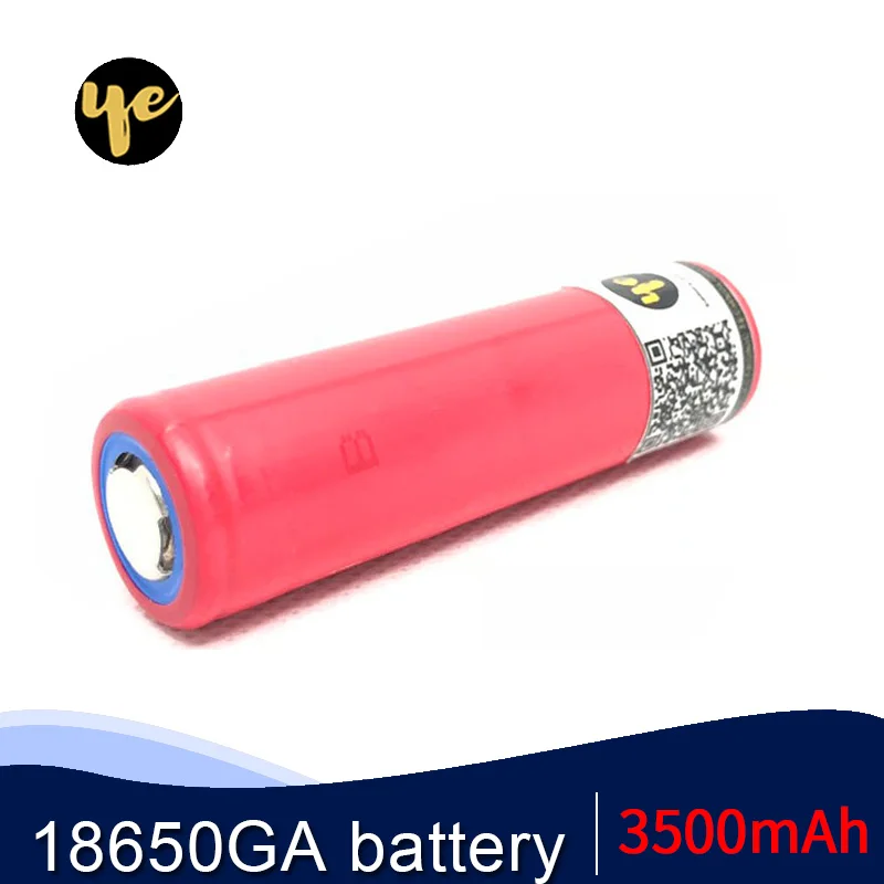 (2 шт.) 100% оригинал для Sanyo NCR18650GA 3500mah 10A 3 7 V Li Ion GA 18650 аккумуляторная батарея с