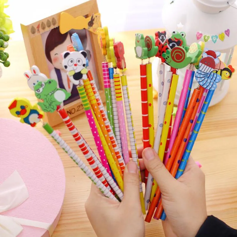 

20pcs Animal Spring Pencil Students Writing Pencils Children Toys Stationery Gifts Party Gift Christmas Birthday Wedding