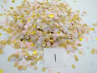 free ship 500grams1 5 round biodegradable pink gold white tissue paper confetti wedding party decoration for balloon fillers