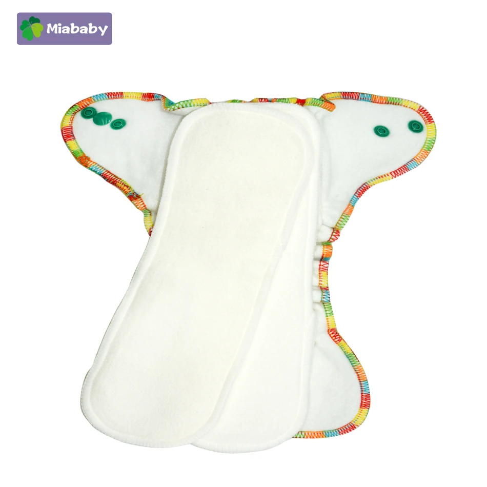 Miababy/тканевые подгузники для новорожденных из бамбукового велюра маленькие AI2 AIO