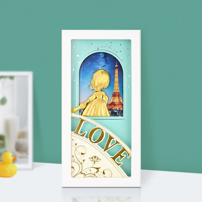 Asklove настенные художественные фотографии любовь орнамент для девочки 3D золотая