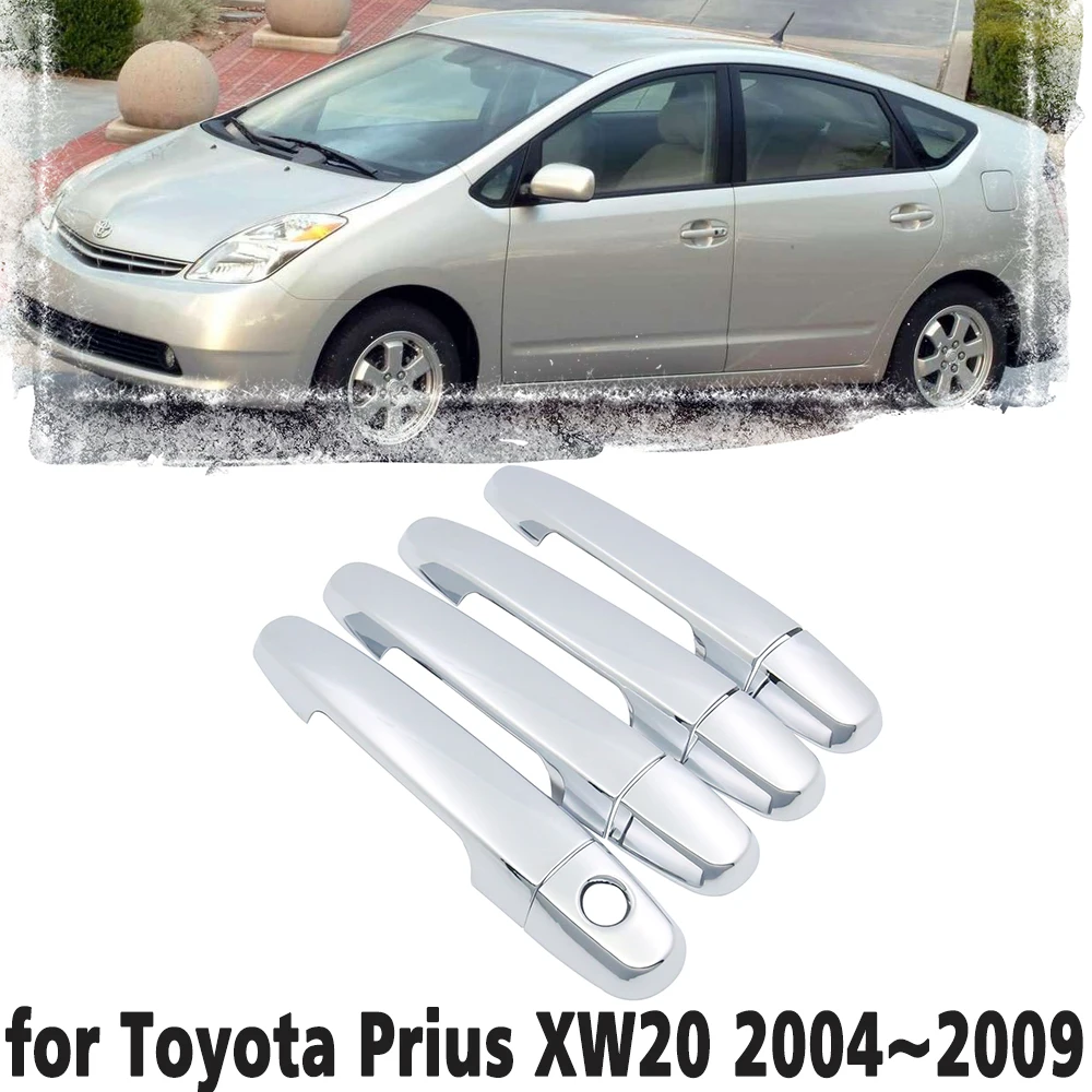 Luxury chrome door handle cover trim protection cover for Toyota Prius XW20 Touring Auto Styling 2004~2009 Car accessory sticker