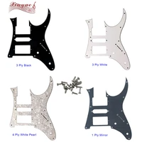 xinyue custom guitar parts for 10 mountong screws mij ibanez rg 350 dxz guitar pickguard hsh humbucker pickup scratch plate