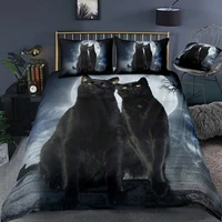 free dropshipping bedding sets duvet cover 1 pillowcase single childrens bedding single chinese style cat dog animal