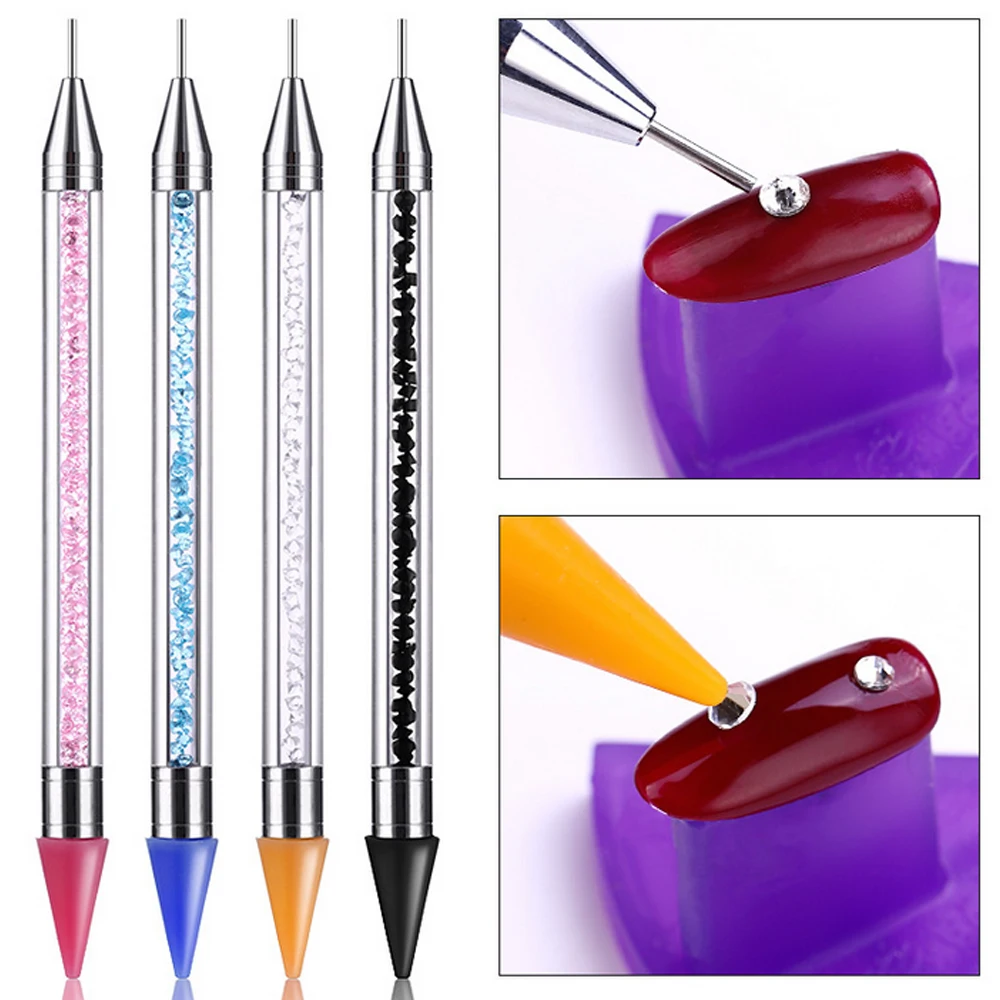 DIDIHOU Double Head Nail Pen Rhinestone Picker Dotting Pens Wax Drill Pencil Art DIY Decoration Tool 1pcs | Дом и сад
