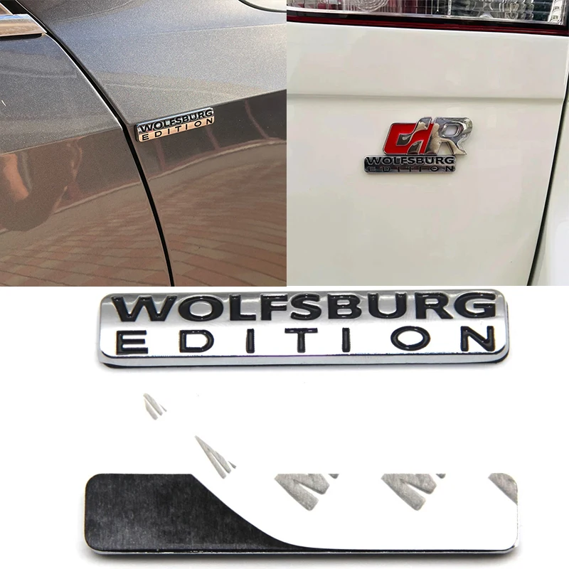 

Наклейка на багажник автомобиля для VW Golf GTI Magotan Touareg CC Metal WOLFSBURG EDITION