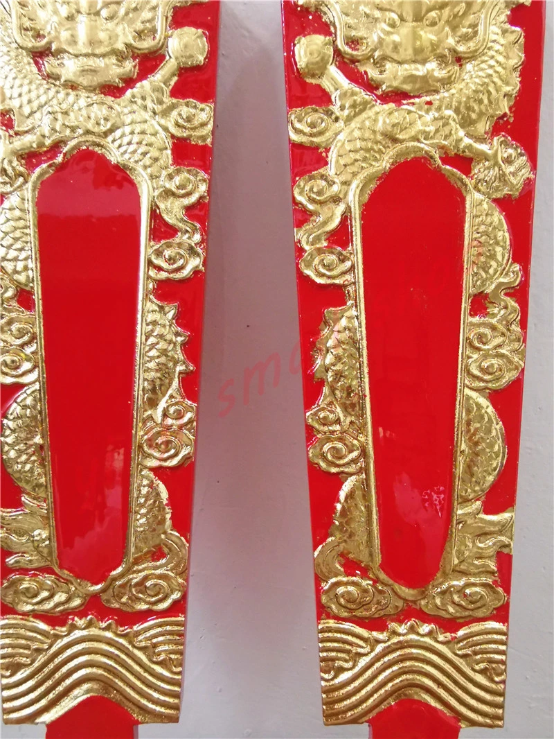 Товары Taoist красный Токен-ведро для поклонения по массиву дерева Золотая наклейка