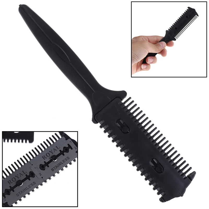 

Pro Barber Hair Razor Comb Scissor Tools Bangs Brush Hairdressing Trimmers Hair Shaving Blades Cutting Thinning Beauty Styling