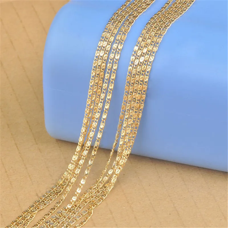 5 шт./партия желтое золото 20 дюймов|Ожерелья| |