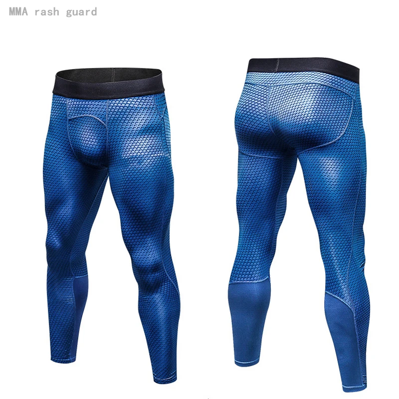 

MMA Training Pants Men's Leggings Running Compression Pants Sweat Gym Clothing Quick Dry Autumn Base Layer Rash Guard Male 4xl