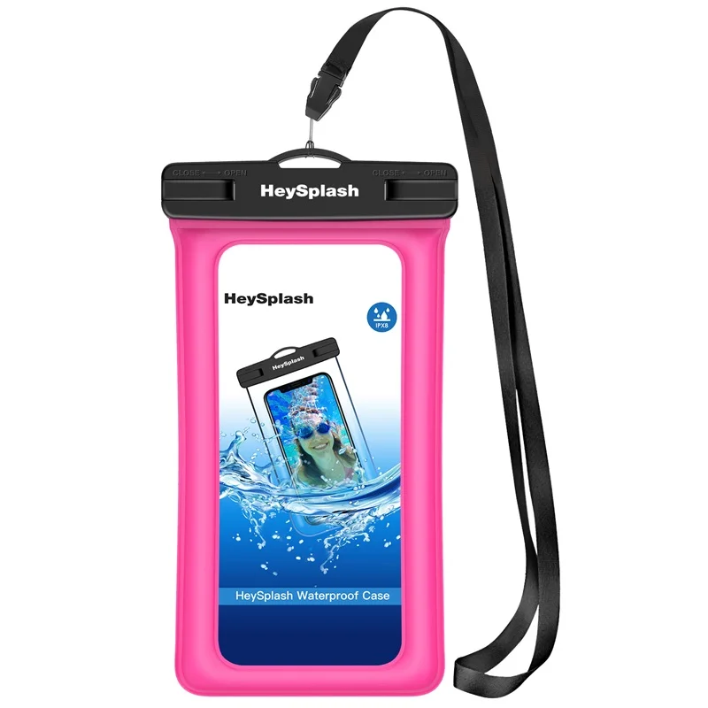 Magenta Плавающий Водонепроницаемый чехол для телефона, Floatable водонепроницаемый чехол для сотового телефона сухой мешок с шнурком для iPhone X/Xs/Xr/Xs Max, 8/7/6s Plus - Цвет: Magenta