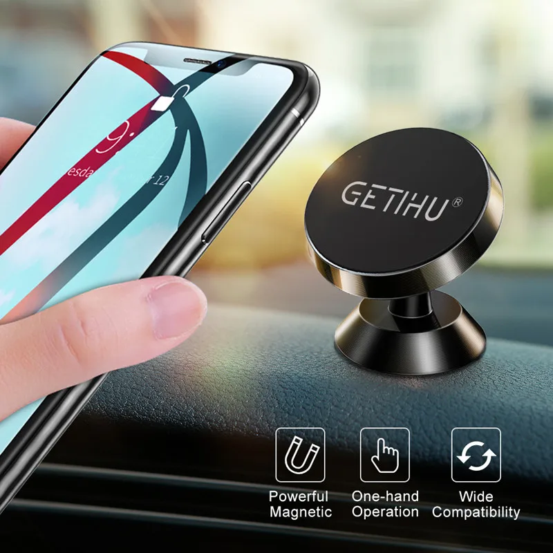 

GETIHU Magnetic Car Phone Holder Magnet Smartphone Mobile Stand Cell GPS Support For iPhone 13 12 XR Xiaomi Mi Huawei Samsung LG