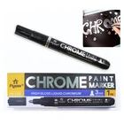 Хромированные ручки, металлический Серебряный маркер сделай сам, краска с зеркальной светоотражающей отделкой, металлик, водостойкий, устойчивый к ультрафиолетовому излучению, товары для студентов