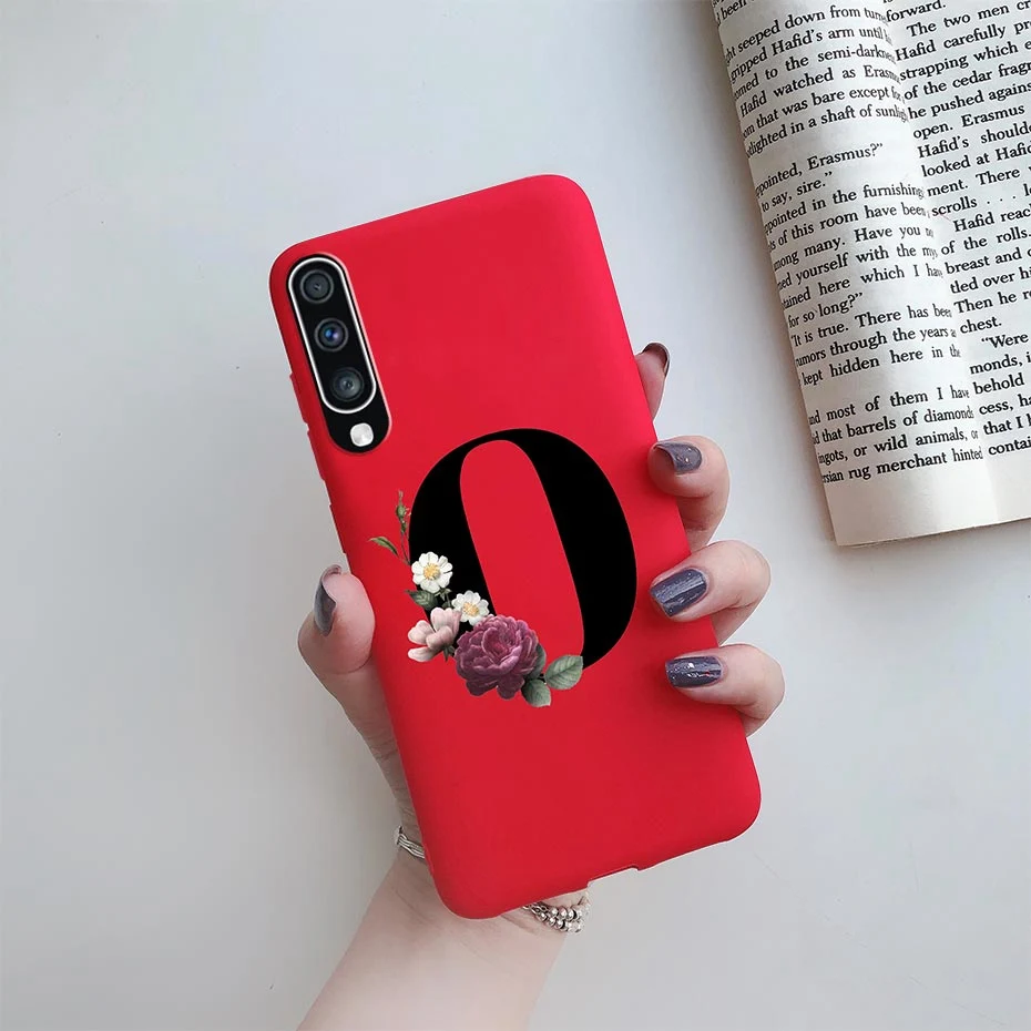 Чехол для Samsung Galaxy A50 A70 2019 мягкий силиконовый чехол с буквами и цветами A705F A505F A 70 |