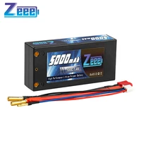zeee 2s 7 4v 100c 5000mah shorty lipo battery hardcase with deans connector for rc 110 scale vehicles car trucks boats rc model