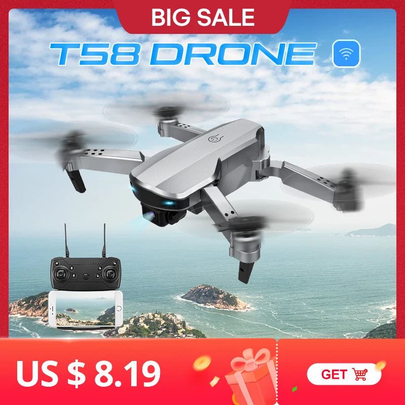 Eachine & Topacc T58 Дрон 1080P FPV WIFI Квадрокоптер с камерой Профессиональный складной мини RC