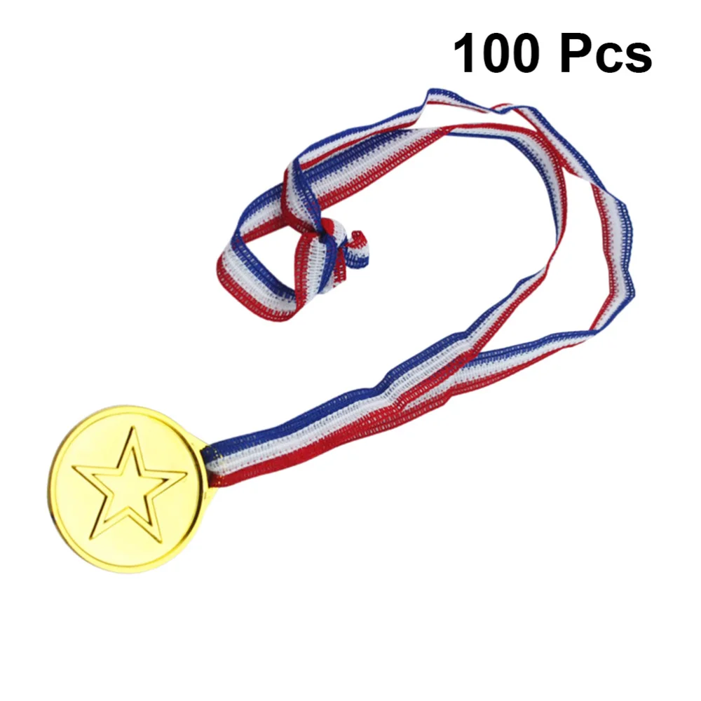 

100pcs Gold Medal Winner Award Medals for Sports Competitions Matches Party Favors