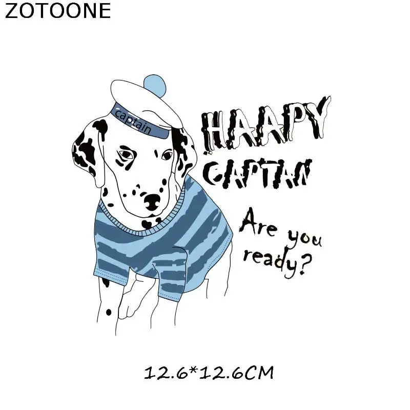 ZOTOONE милая собака мультфильм Железная на патч для детей наклейка на одежду DIY животных Тепловая аппликация передачи для футболки с принтом G - Цвет: 176