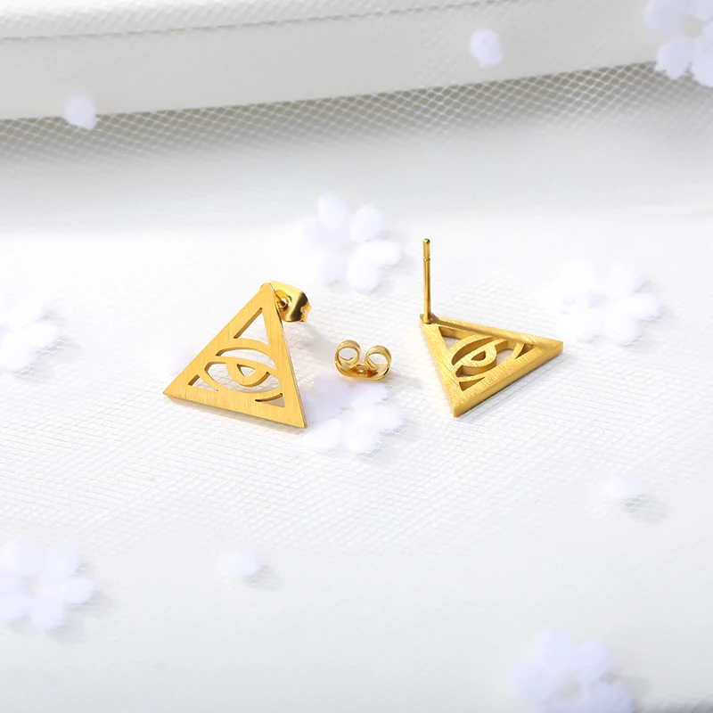 Серьги модные ювелирные изделия геометрические треугольные шпильки для ушей