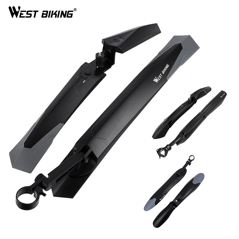

WEST BIKING 1Pair Mountain Bicycle Fender Quick Release Front Rear Cycling Fender Wings Mud Guard Bike Accessories Bike Fender
