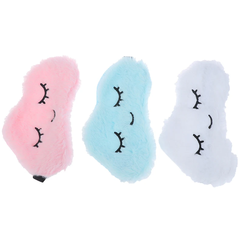 

Soft Cartoon Cloud Eye Cover Blindfold Cute Eyelashes Sleep Shade Eyepatch Sleeping Aid Eye Patch Gift