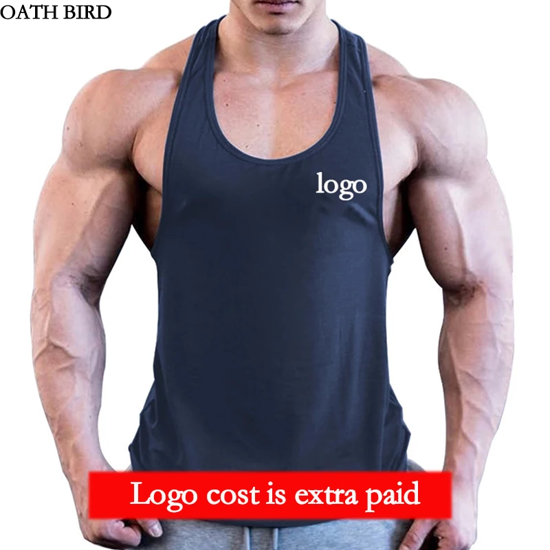 

Photo or Logo Your OWN Design Customized Men's Fitness Clothing Gym Vest Custom Tank Top