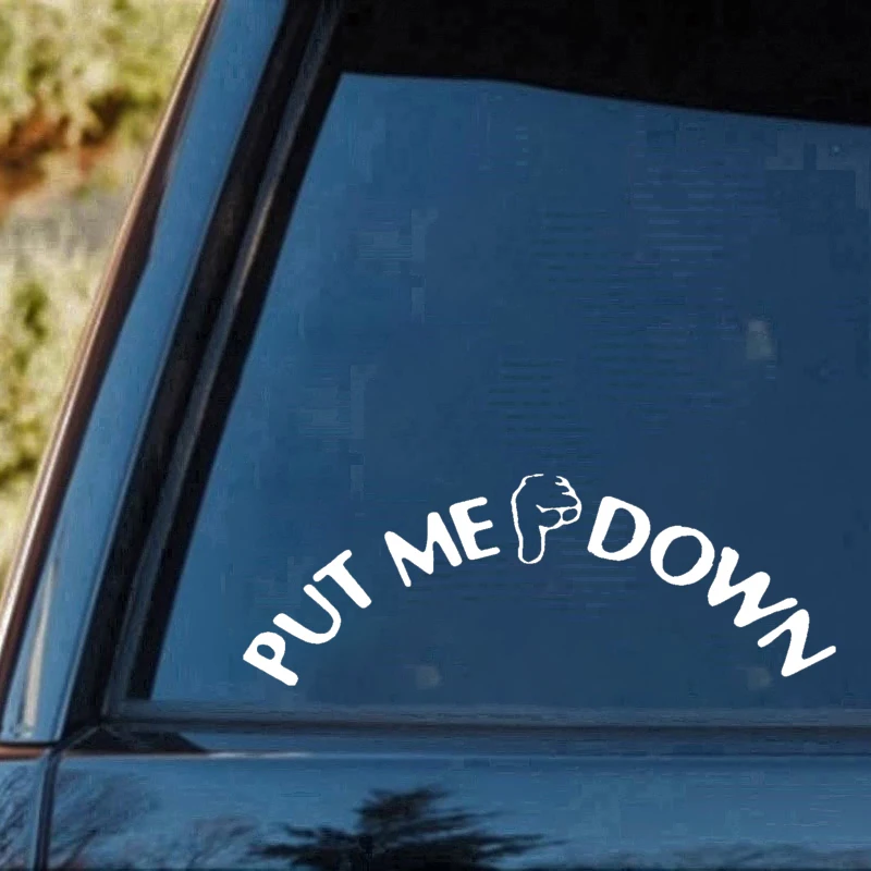 Опустите меня на стекло модные личные творческие задние фотообои милые и