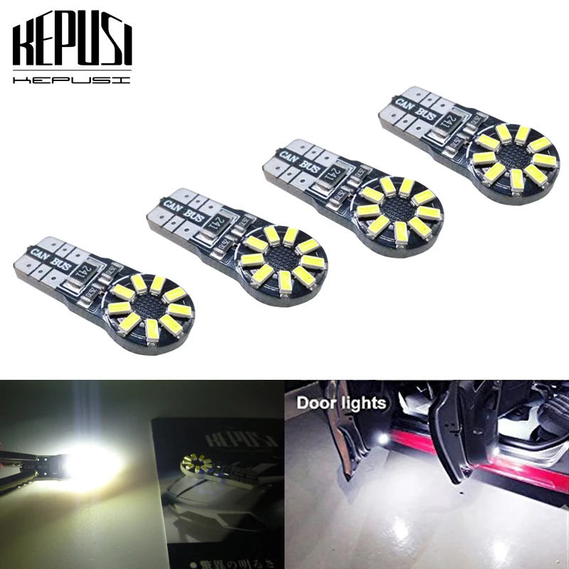 

4pcs w5w T10 Canbus LED Car Light Car Interior light License Plate Lamp Trunk Lamp Parking Lights For focus mondeo galaxy white