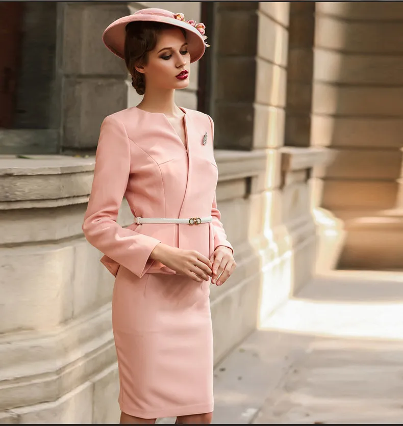 Женский костюм двойка из блейзера и юбки Осень зима 2020|Костюмы с юбкой| |