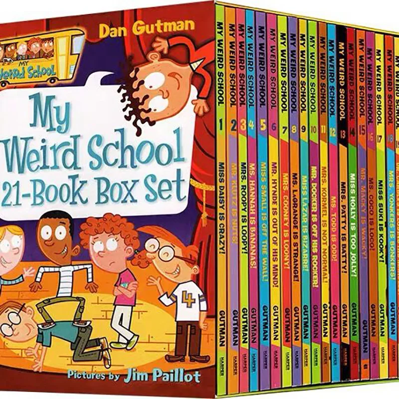 21 books My weird school season one Interesting Story Children's Picture English Books Kids Learning Toys