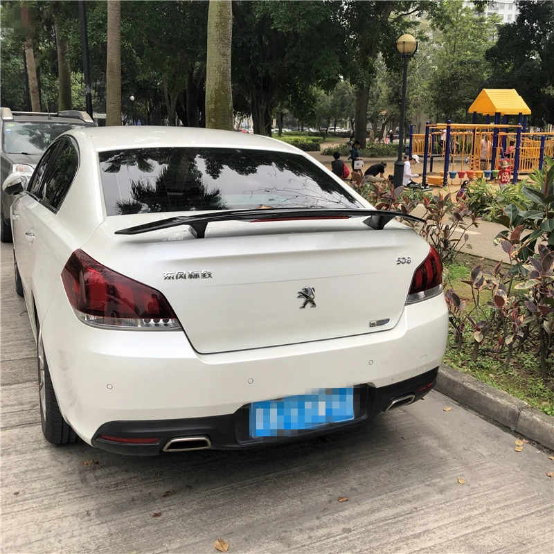 Спойлер для Peugeot 508 2014 2019 308 408 TF спойлер из АБС материала заднее крыло автомобиля