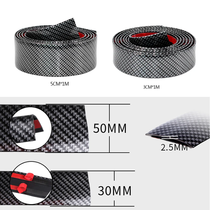 Защитная Наклейка на задний бампер из углеродного волокна для Kia Rio K2 K3 Ceed Sportage 3