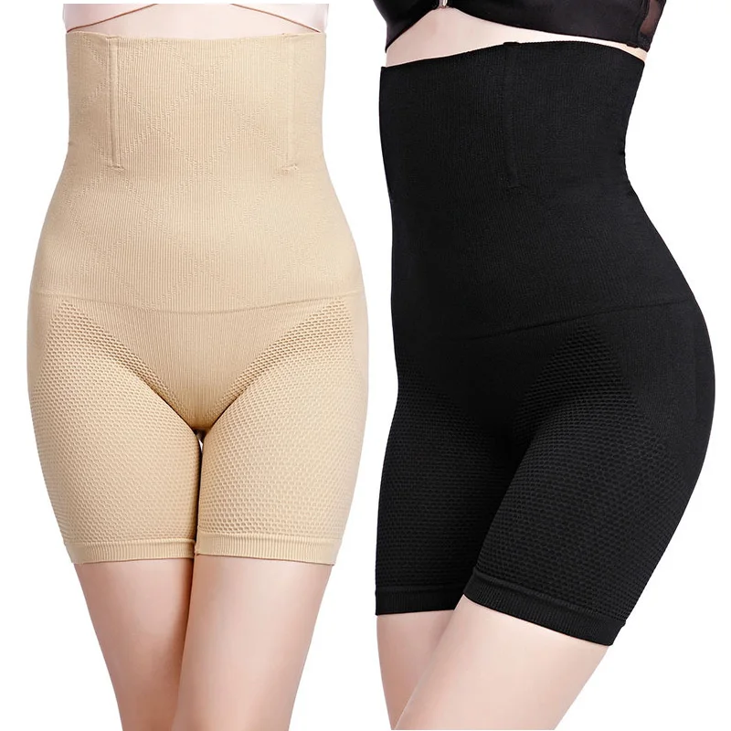 

Plus Size Boxer Body Shaping Underwear Women High Waist Safety Pants Postnatal Seamless Control Panties Hip Lifter Tummy Shaper