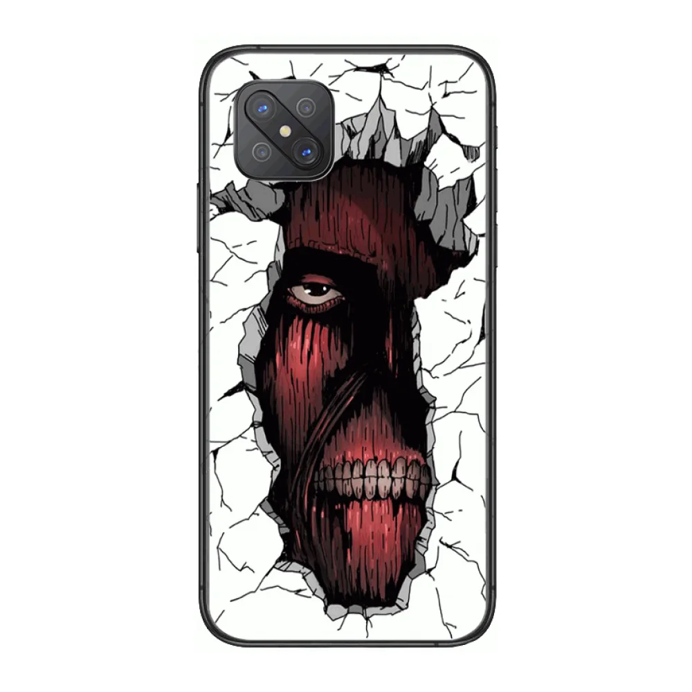 

HD Popularity Titan Phone Case cover For OPPO A91 9 83 79 92s 5 F9 A7X Reno2 Realme6pro 5 black tpu cell cover