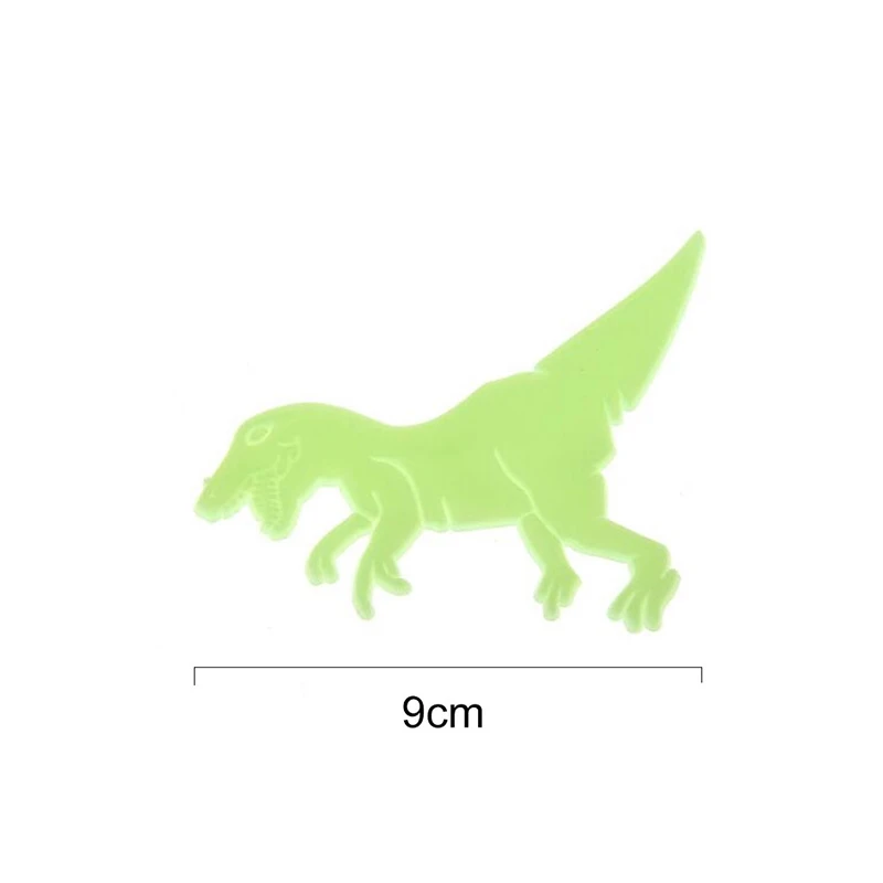9 шт. светящаяся Наклейка 3D динозавр на стену s в темноте наклейка флуоресцентная