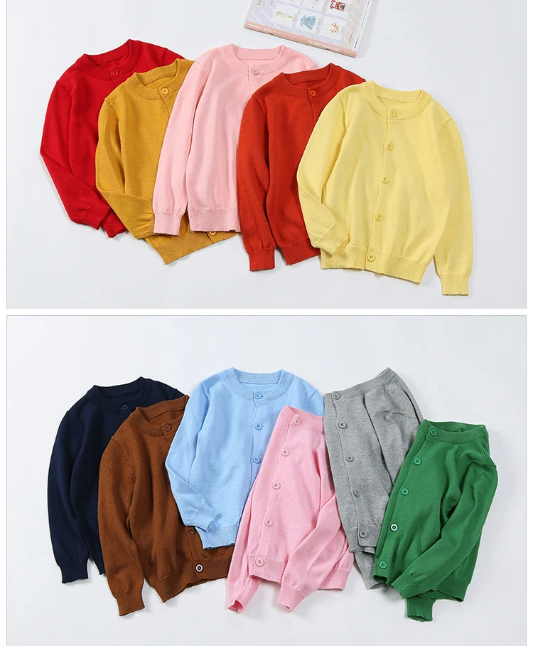 Осенне-зимняя детская одежда 21 Цвет хлопковый свитер для мальчиков и девочек