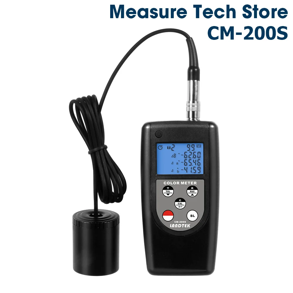 Landtek CM-200S измеритель цвета Цифровой точный лабораторный цветной imeter анализатор цвета для измерения разницы цвета между двумя цветами