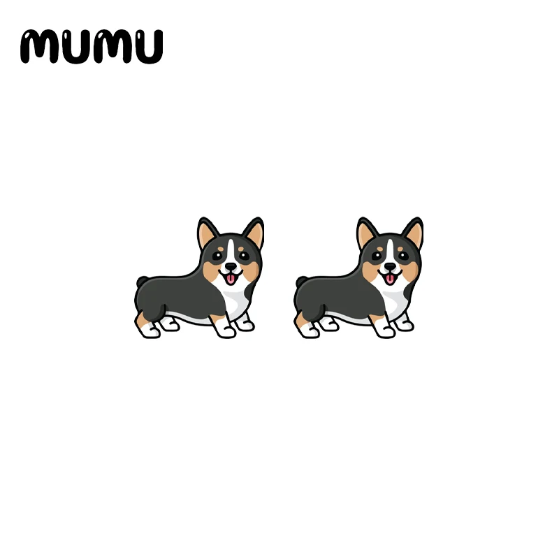 Новинка 2021 серьги из валлийского корги шпилька в виде собаки серия собак