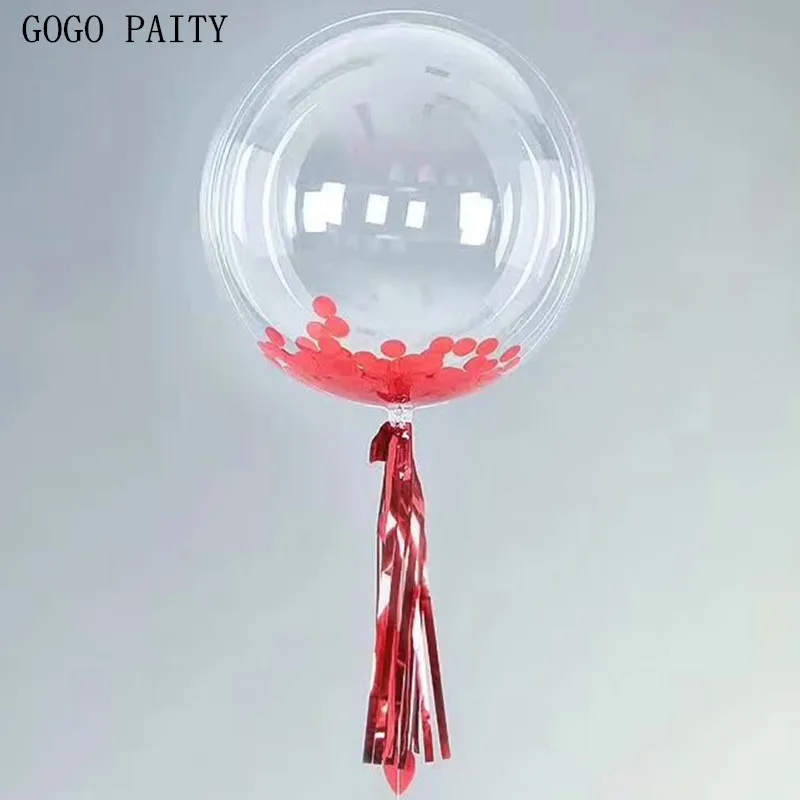 GOGO paity 1 шт. светящиеся воздушные шары Bobo прозрачный воздушный шар из ПВХ День
