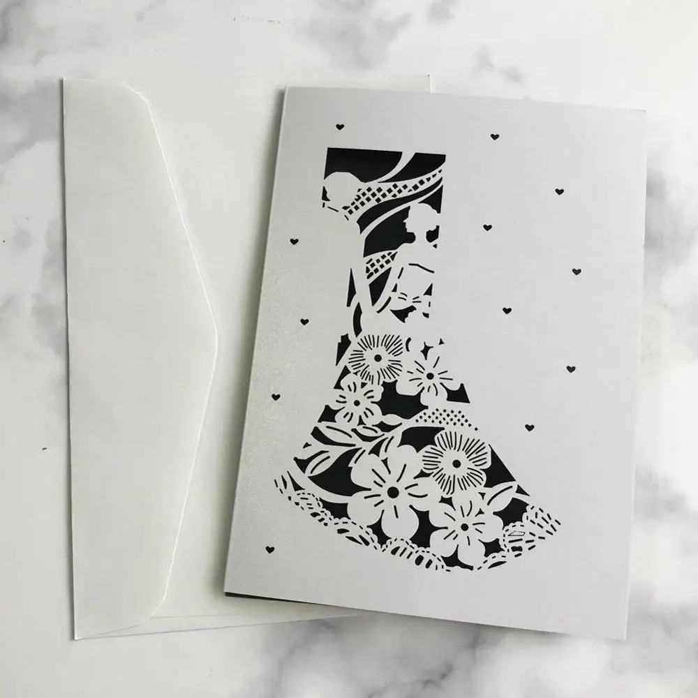 Романтические свадебные приглашения 20 шт./лот открытка для грандиозного события