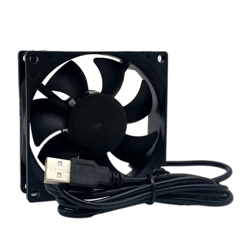 1 PC 8cm DC Brushless Fan 80mm x 25mm 8025 5V USB Computer Case PC CPU Cooling Fan Cooler 3000RPM Radiator