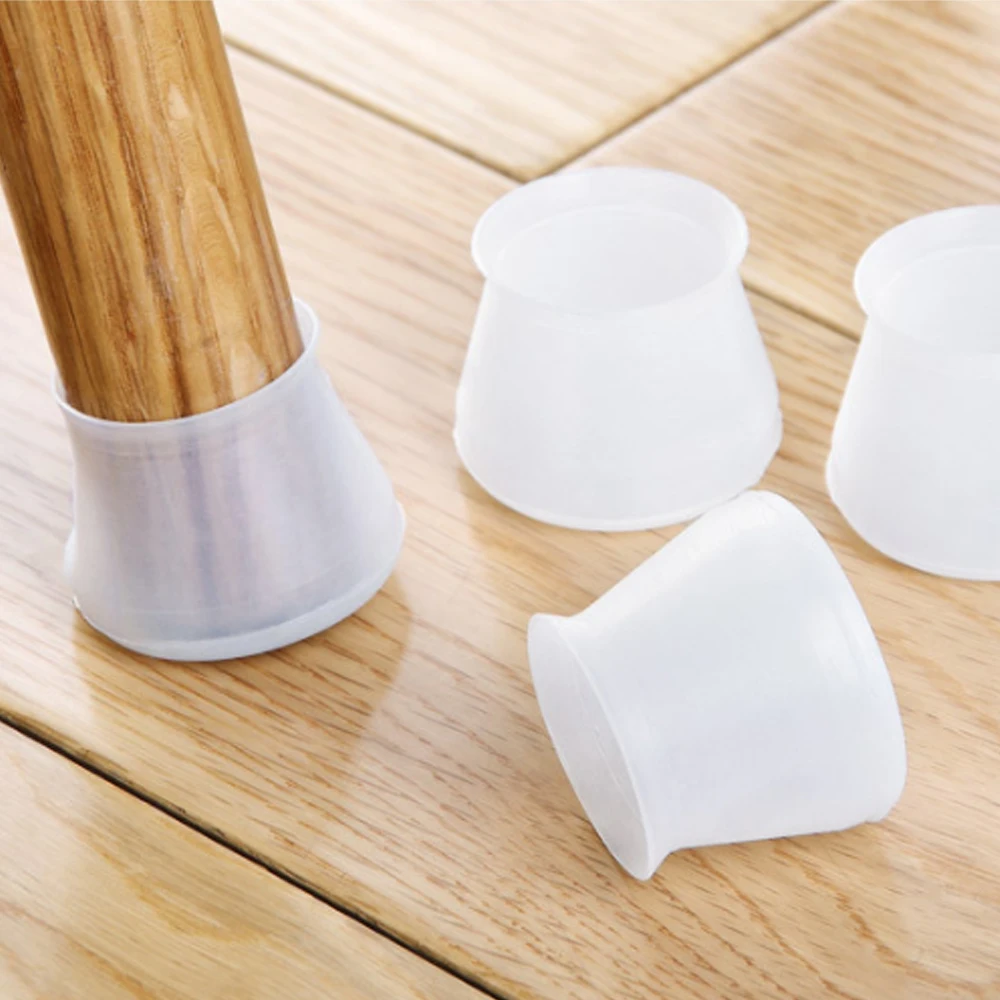 4 шт./компл. силиконовые колпачки для ножек стула нескользящая круглая трубка