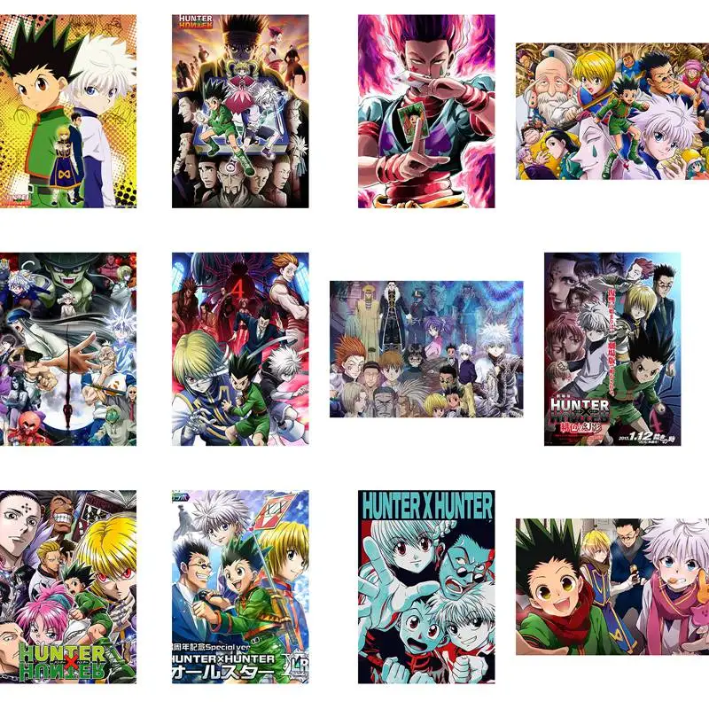 Hunter X Anime Poster Killua Zoldyck Kurapika Gon Freecss Hisoka Wall Decoration Canvas Print Painting Home Room Decor | Дом и сад