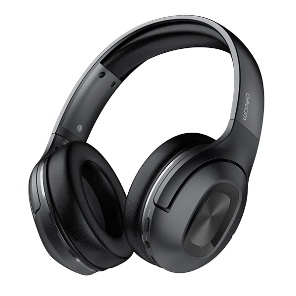 Dacom HF002 Складные портативные Bluetooth 5,0 беспроводные наушники 67H Playtime Bluetooth наушники с микрофоном для телефонов компьютера - Цвет: black