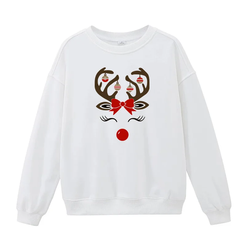 Рождественские пластыри с оленем для одежды пары самодельные футболки худи