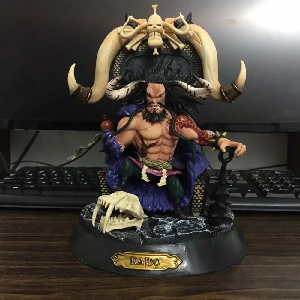 Одна штука Kaido ПВХ фигурка 230 мм цельная аниме Luffy Коллекционная модель